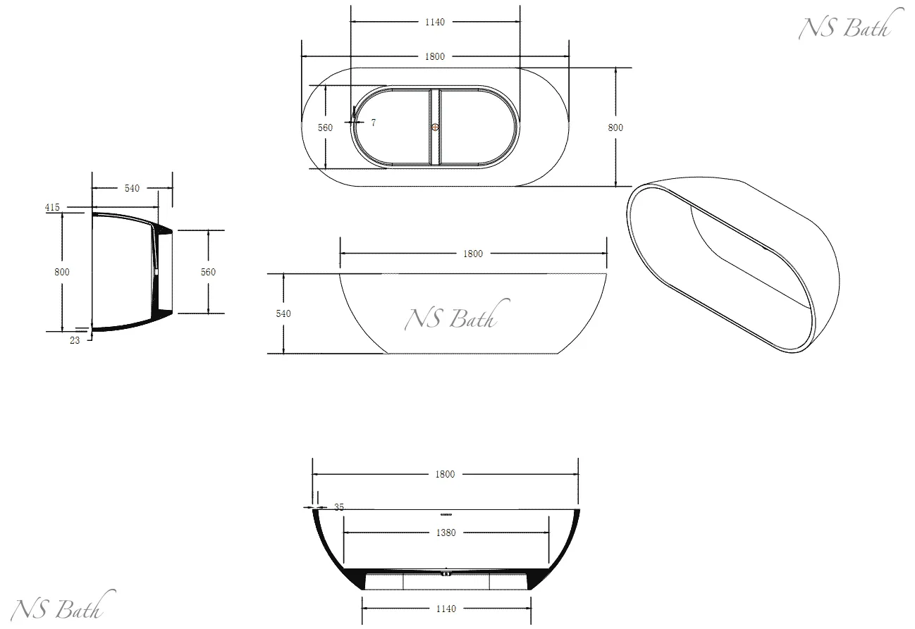 ✔️Ванна NS Bath NSB-18806 купить за 2 913 300 тенге в Казахстане г. Астане, Алмате, Караганде