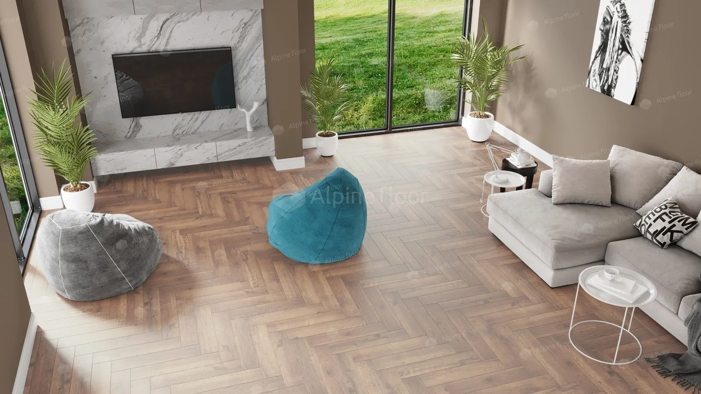 ✔️Виниловый пол Alpine Floor PARQUET LIGHT ЕСО 13-2 Дуб Royal купить за 15 300 тенге в Казахстане г. Астане, Алмате, Караганде