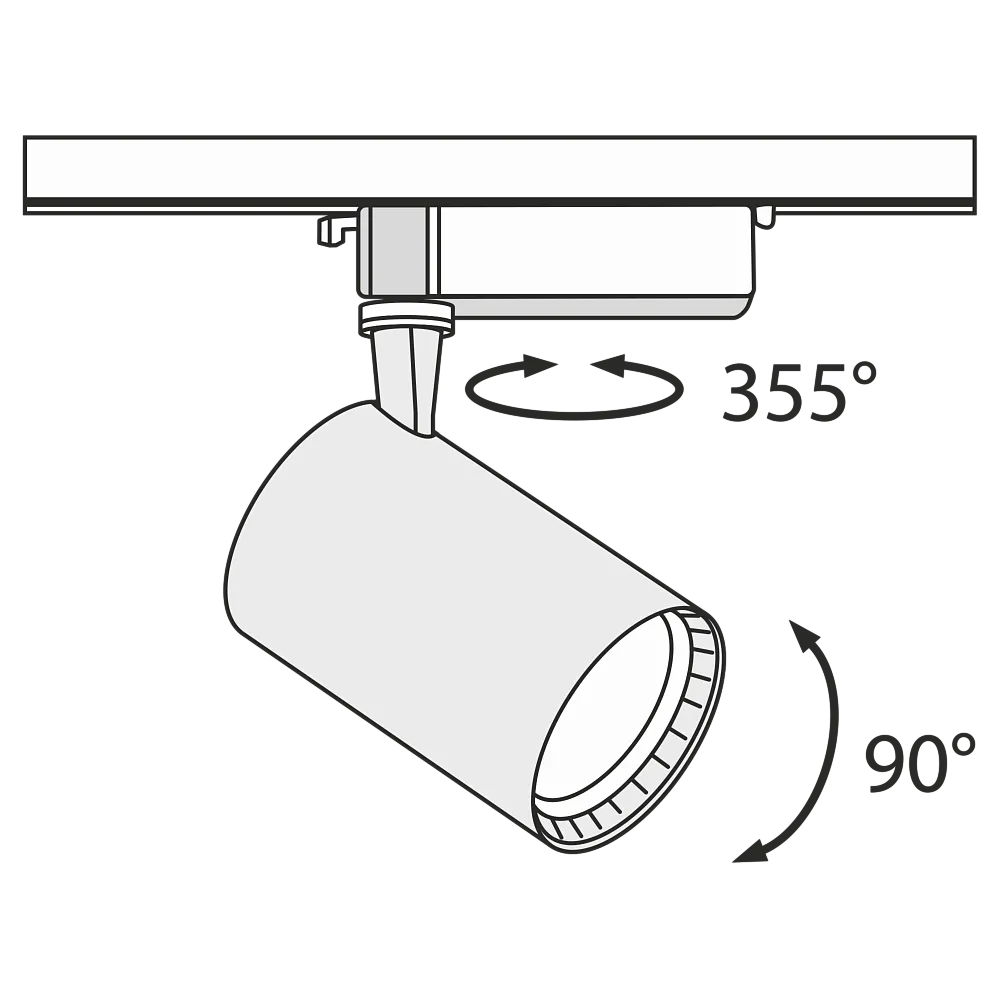 ✔️Трековый светильник Maytoni Track lamps TR003-1-17W4K-B купить за 10 800 тенге в Казахстане г. Астане, Алмате, Караганде