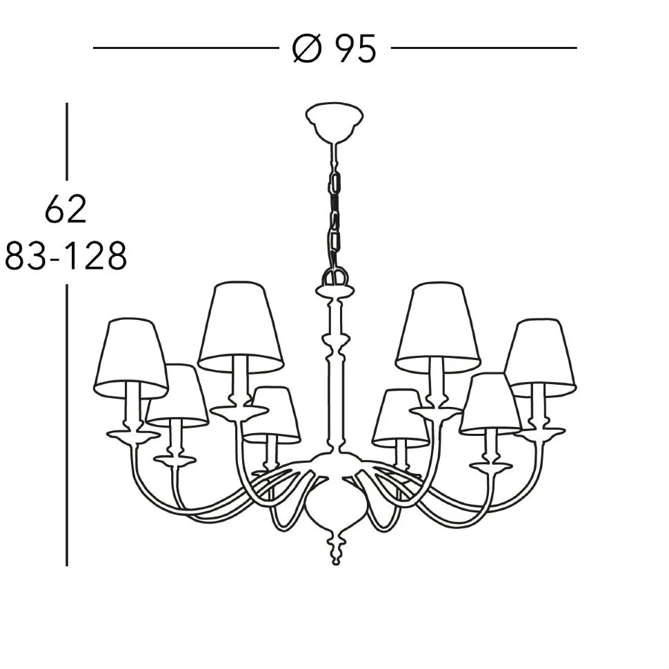 ✔️Люстра KOLARZ ASCOT 0195.88.4 купить за 1 897 700 тенге в Казахстане г. Астане, Алмате, Караганде