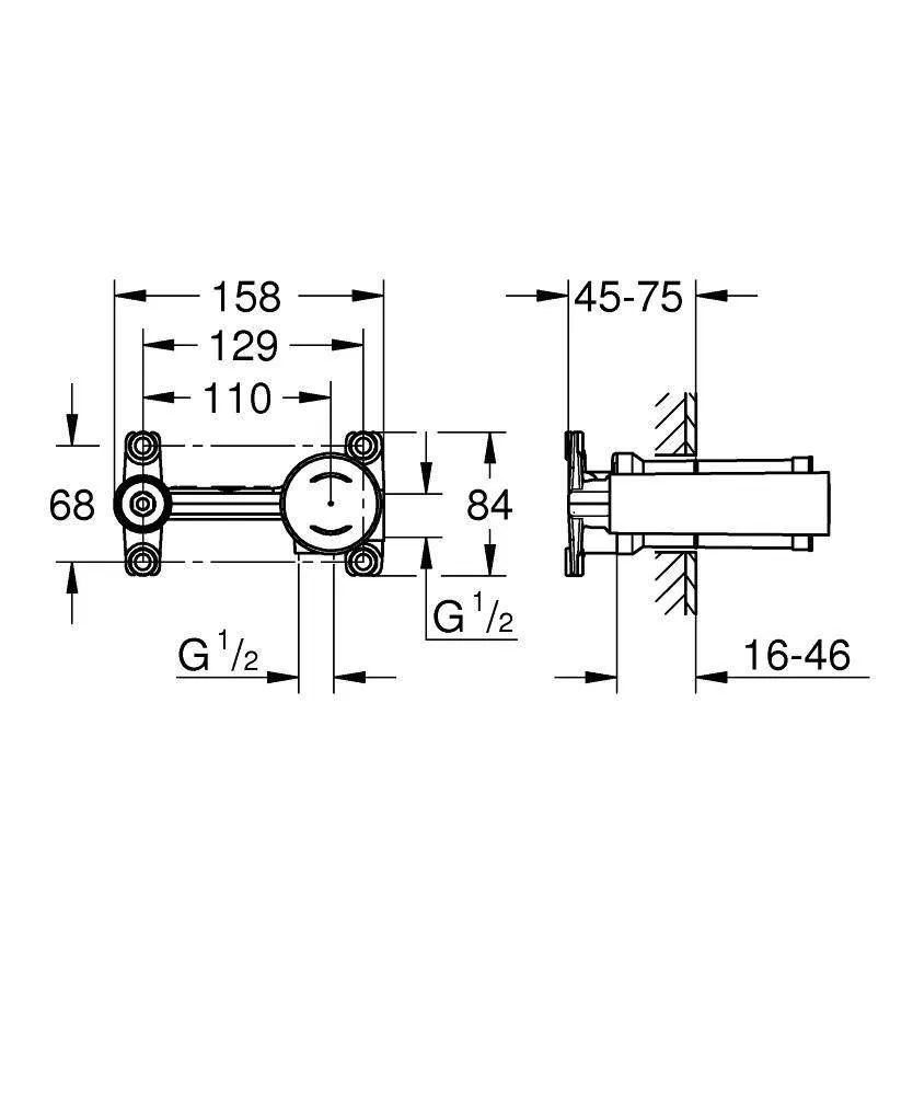 ✔️Скрытая часть Grohe 23571000 купить за 109 500 тенге в Казахстане г. Астане, Алмате, Караганде