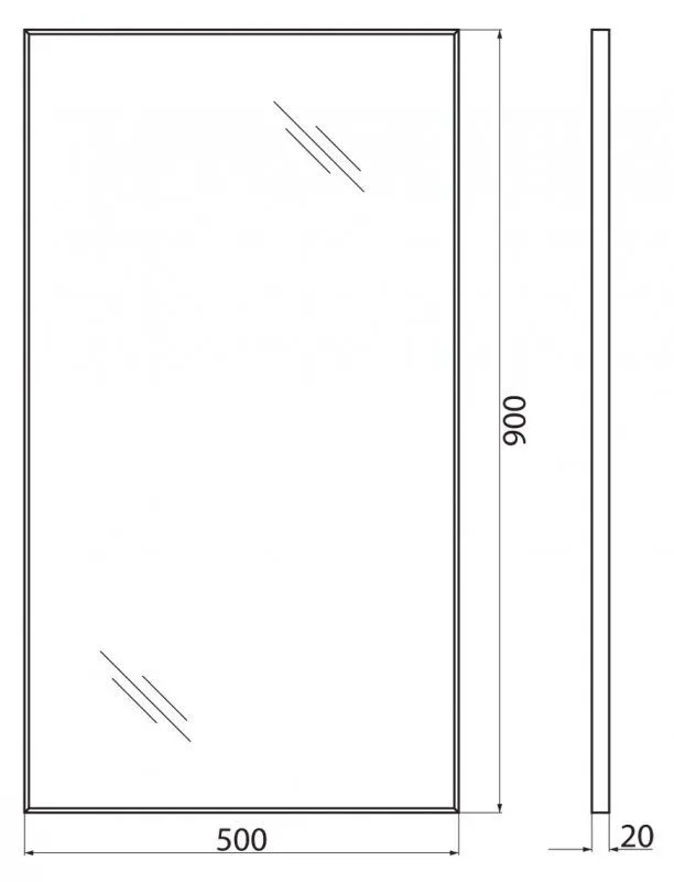 ✔️Зеркало  BelBagno  SPC-AL-500-900 купить за 42 100 тенге в Казахстане г. Астане, Алмате, Караганде