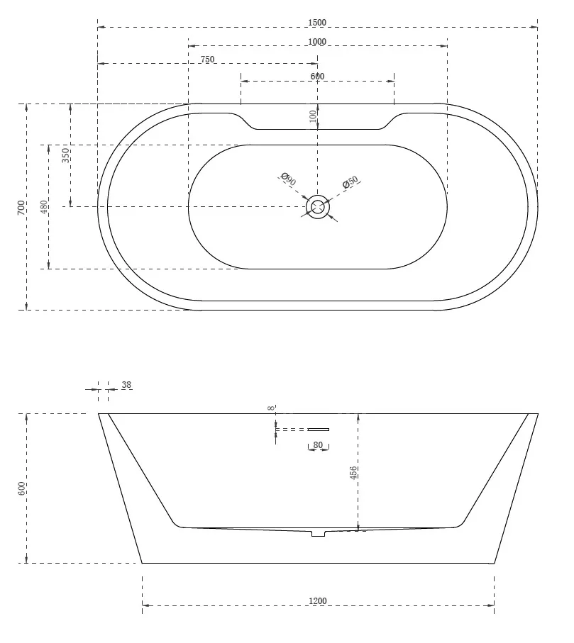 ✔️Акриловая ванна  ABBER AB9299-1.5 купить за 477 800 тенге в Казахстане г. Астане, Алмате, Караганде