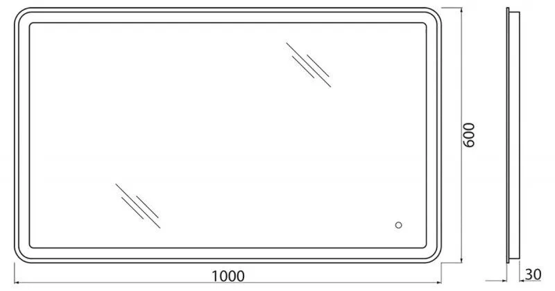 ✔️Зеркало  BelBagno  SPC-MAR-1000-800-LED-TCH купить за 93 100 тенге в Казахстане г. Астане, Алмате, Караганде