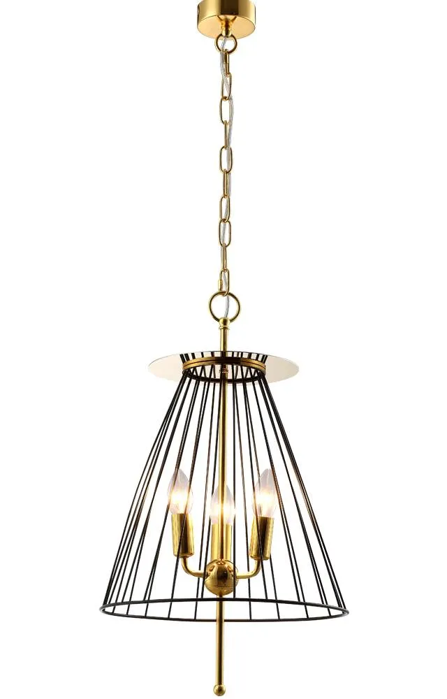 ✔️Подвесной светильник Crystal Lux MODESTO SP3 BLACK/GOLD купить за 46 800 тенге в Казахстане г. Астане, Алмате, Караганде