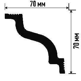 ✔️Карниз ПЛИНТЭКС D70/70 купить за 600 тенге в Казахстане г. Астане, Алмате, Караганде