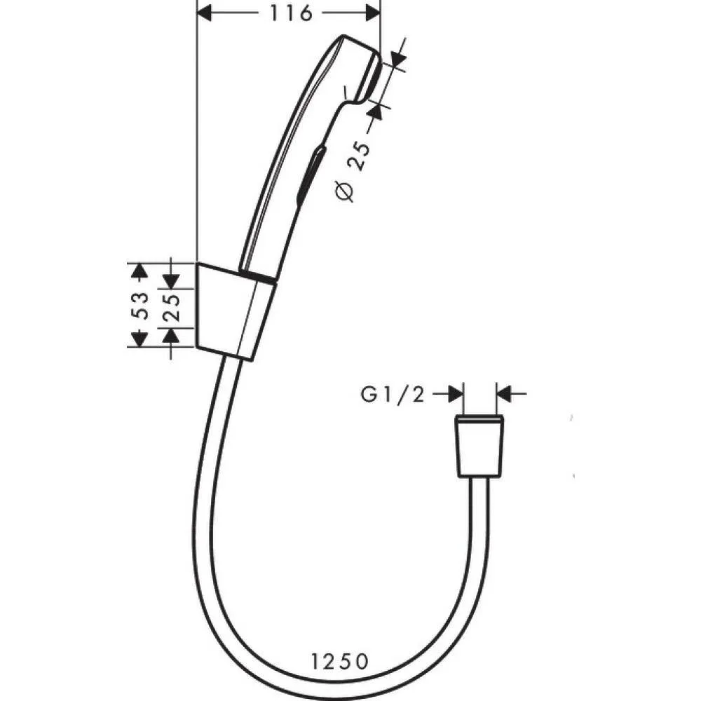 ✔️Смеситель для раковины и гигиенический душ Grohe 23757001 хром купить за 53 400 тенге в Казахстане г. Астане, Алмате, Караганде