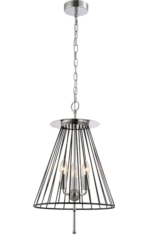 ✔️Подвесной светильник Crystal Lux MODESTO SP3 BLACK/CHROME купить за 46 800 тенге в Казахстане г. Астане, Алмате, Караганде