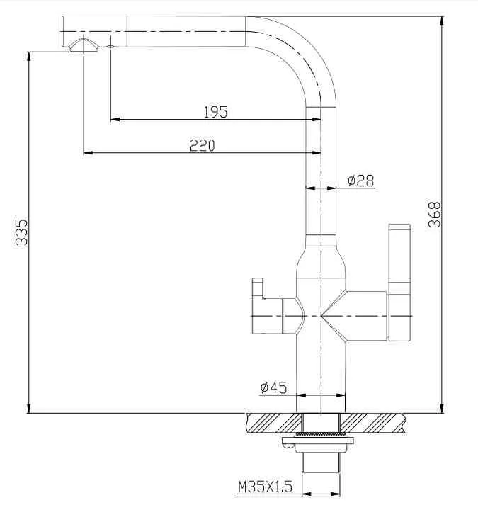 ✔️Смеситель для кухни BelBagno BB-LAM57-IN купить за 91 200 тенге в Казахстане г. Астане, Алмате, Караганде