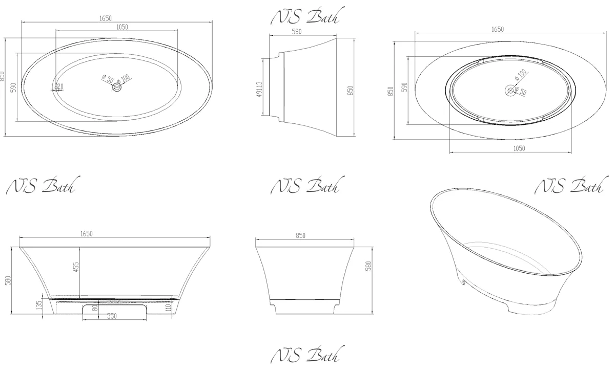 ✔️Ванна NS Bath NSB-16803 купить за 2 549 100 тенге в Казахстане г. Астане, Алмате, Караганде