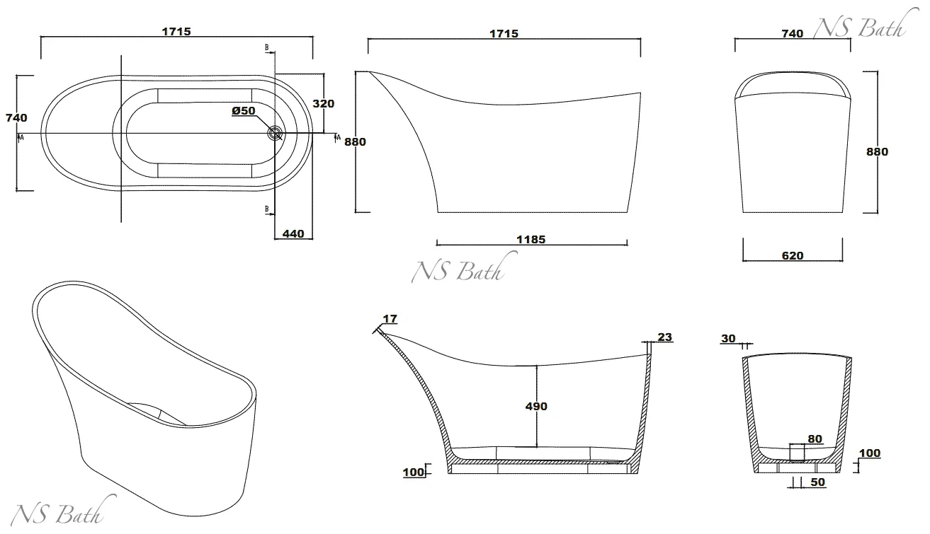 ✔️Ванна NS Bath NSB-17703 купить за 3 131 800 тенге в Казахстане г. Астане, Алмате, Караганде