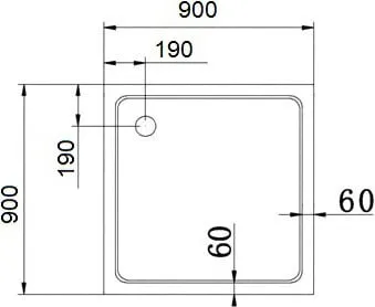 ✔️Поддон акриловый Cezares TRAY-A-A-90-15-W0 купить за 141 200 тенге в Казахстане г. Астане, Алмате, Караганде