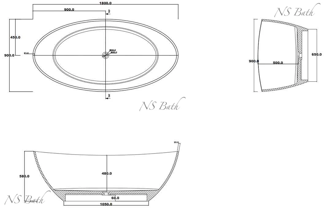 ✔️Ванна NS Bath NSB-18901 купить за 3 131 800 тенге в Казахстане г. Астане, Алмате, Караганде