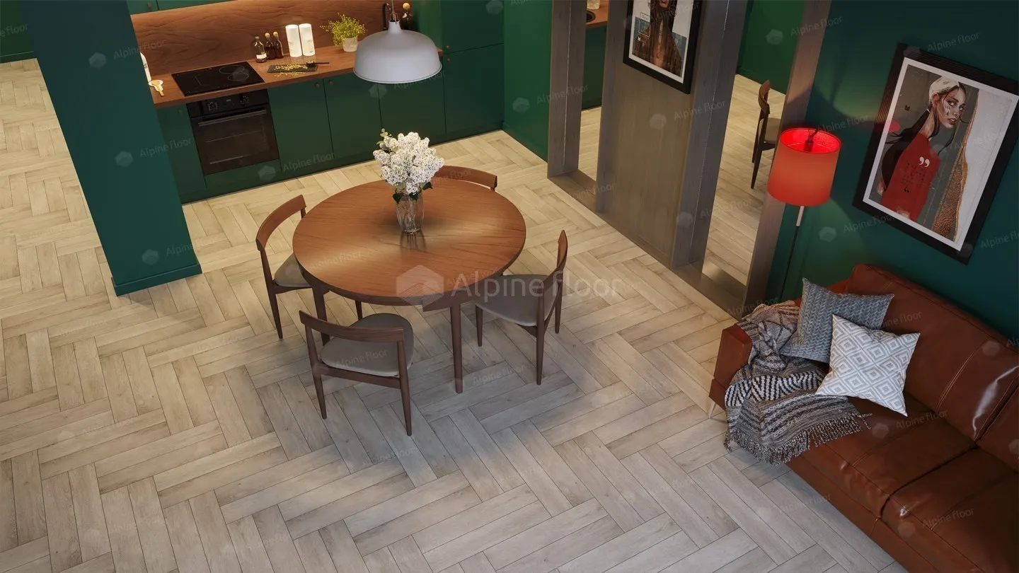 ✔️Виниловый пол Alpine Floor EXPRESSIVE PARQUET ЕСО 10-1 Сумерки купить за 21 100 тенге в Казахстане г. Астане, Алмате, Караганде