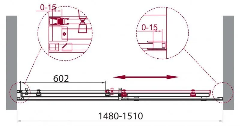 ✔️Душевая дверь в нишу BELBAGNO ACQUA-BF-1-150-C-Cr купить за 267 100 тенге в Казахстане г. Астане, Алмате, Караганде