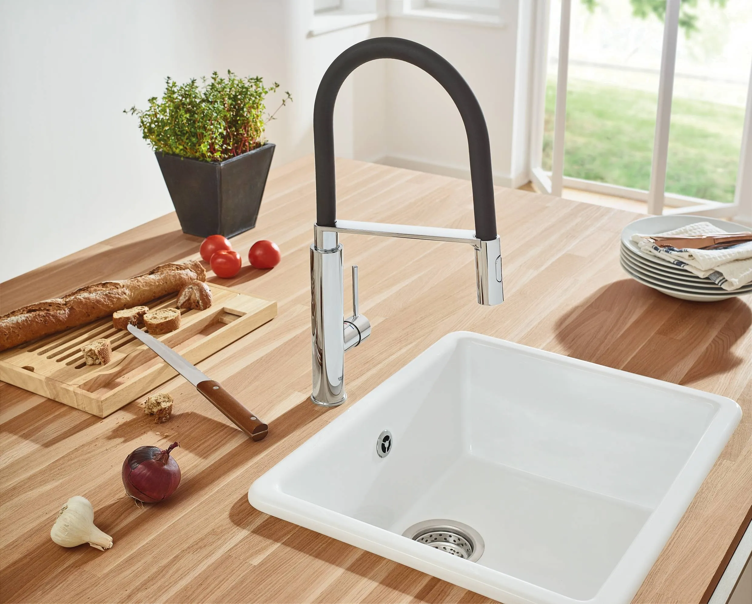 ✔️Смеситель для кухни Grohe Concetto New 31491000 хром купить за 218 600 тенге в Казахстане г. Астане, Алмате, Караганде