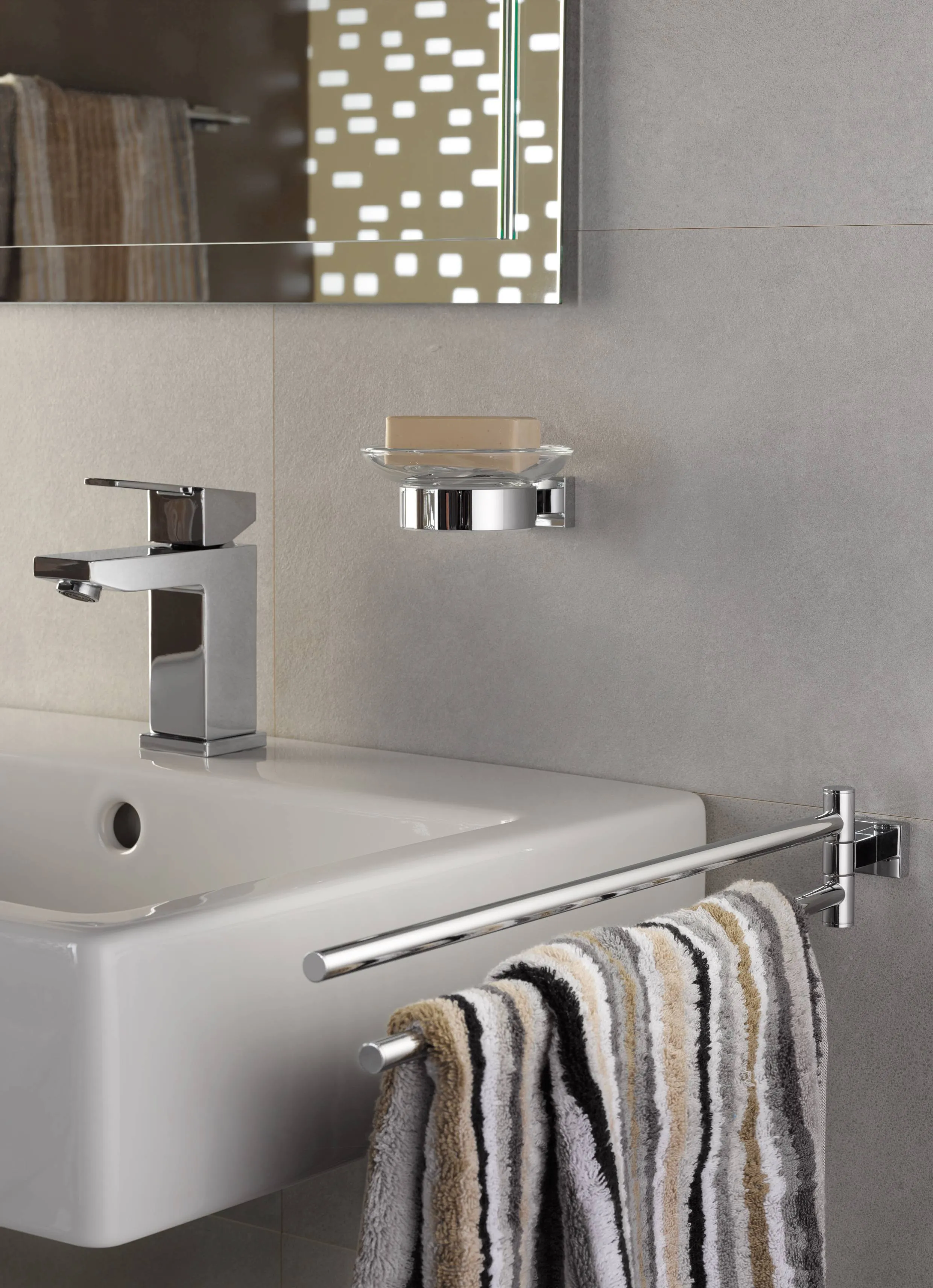 ✔️Мыльница подвесная Grohe Essentials Cube 40508001 купить за 23 000 тенге в Казахстане г. Астане, Алмате, Караганде