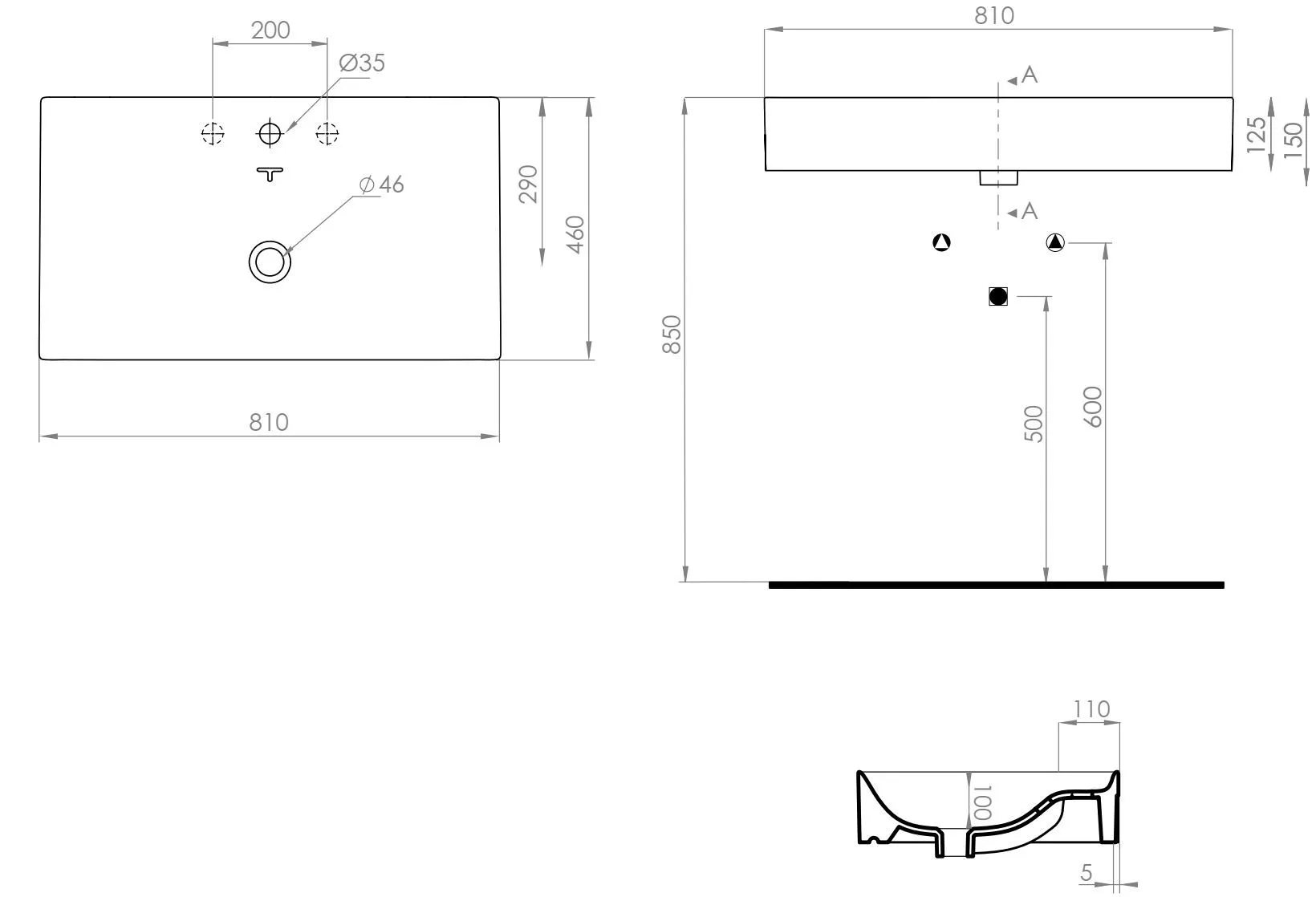 ✔️Раковина Cezares TC05011 купить за 1 тенге в Казахстане г. Астане, Алмате, Караганде