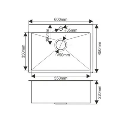 ✔️Кухонная мойка MELANA D6045HG, золото купить за 1 тенге в Казахстане г. Астане, Алмате, Караганде