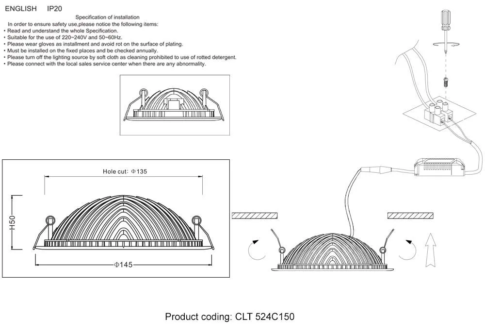 ✔️Спот Crystal Lux CLT 524C150 WH купить за 11 000 тенге в Казахстане г. Астане, Алмате, Караганде