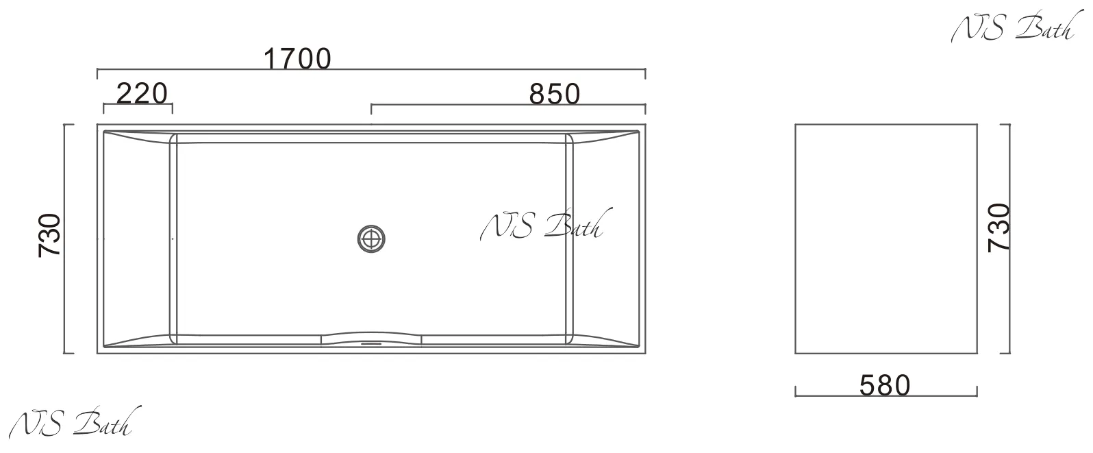 ✔️Ванна NS Bath NSB-17730 купить за 2 694 800 тенге в Казахстане г. Астане, Алмате, Караганде